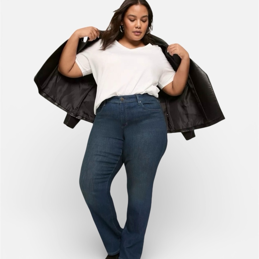 Lane Bryant Dark Wash Genius Fit Skinny Jeans Sz 18